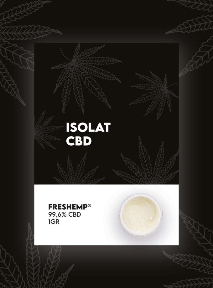 isolat 99% cbd freshemp 1gr - extrait cannabis package - recto