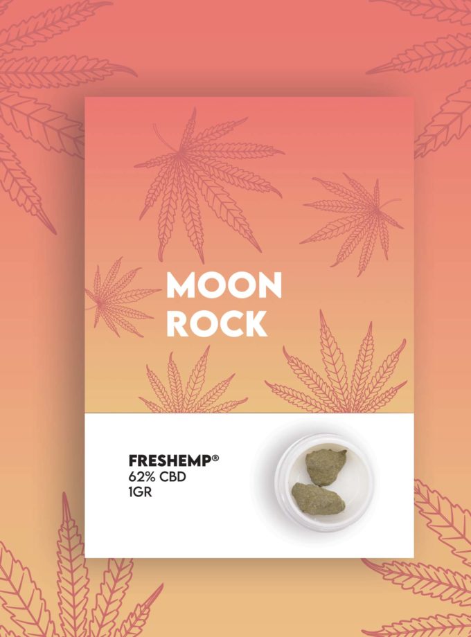 rock cbd freshemp moon rock 62% cbd package 1g recto